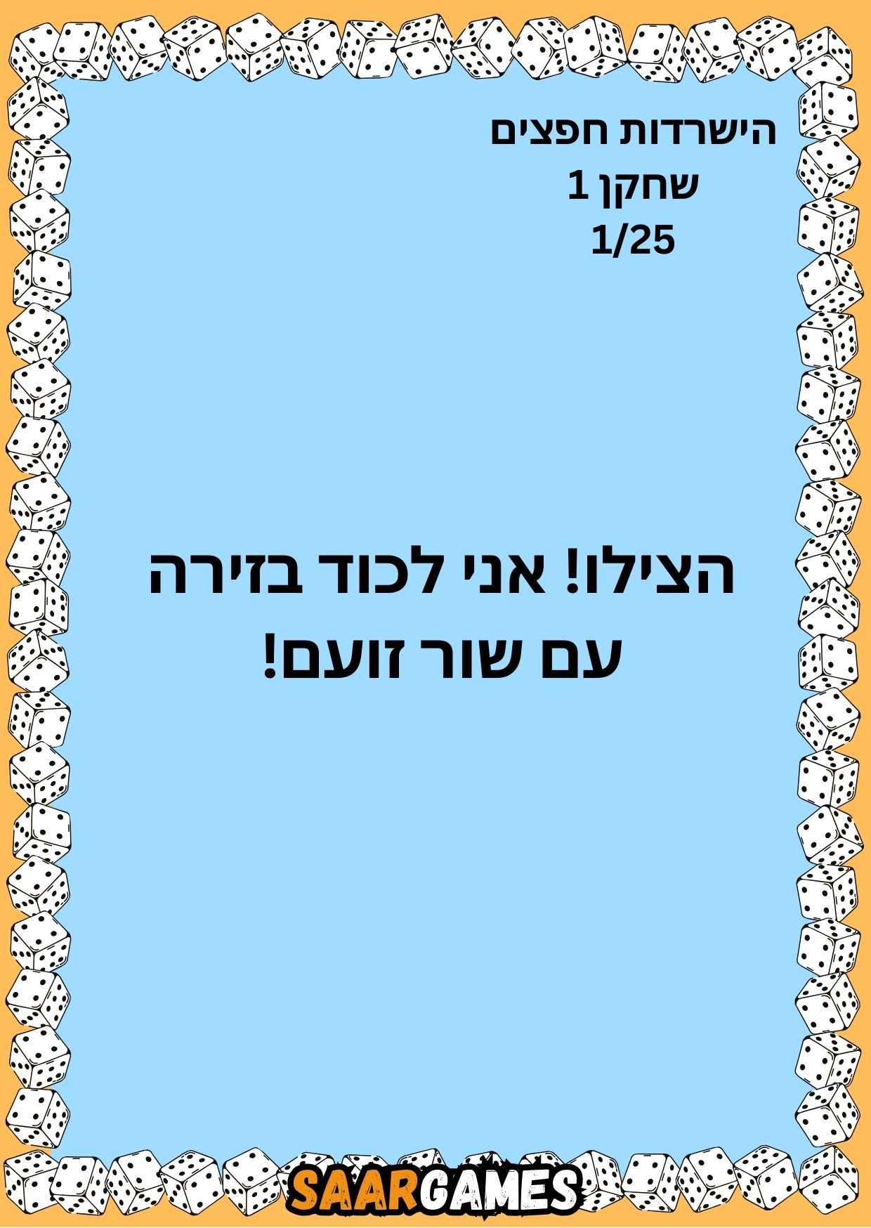 השרדות חפצים ש1 ק1